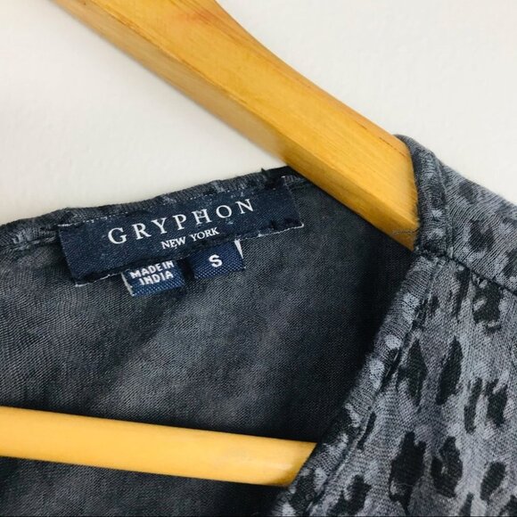 Gryphon New York Winter Knot Animal Print Fitted Bodycon Women midi Dress S - Picture 8 of 9